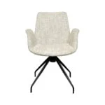 Dining room chair Marloes Fabric Coco Shell 196 Front view (2)