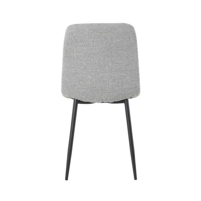 Dining room chair Billy with fabric Alpine Steel 149 Rear view