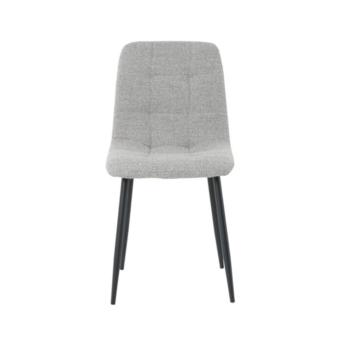 Dining room chair Billy with fabric Alpine Steel 149 Front view