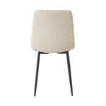 Dining room chair Billy with fabric Angus Beige. Rear view