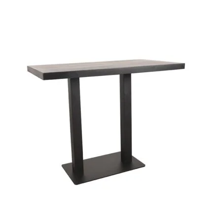 LABEL51 Bar Table Rectangular Straight Edge 97 cm Mango Black (3)