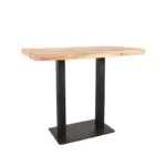 LABEL51 Bar Table Rectangular Tree Edge 97 cm Mango Brown