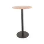 LABEL51 Bar Table Round Sloppy Edge 113 cm Brown (2)