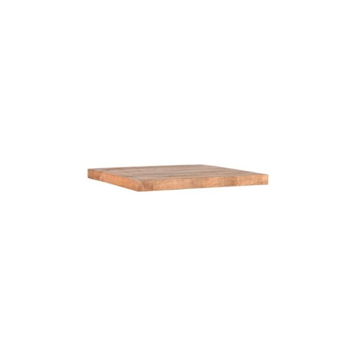 LABEL51 Top Restaurant Table Rough Mango Wood 70x70x5 Cm Perspective