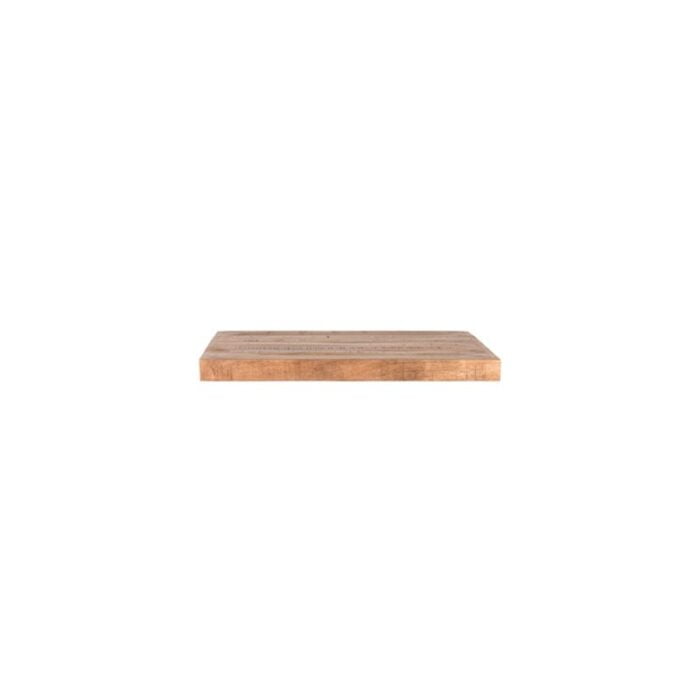 LABEL51 Top Restaurant Table Rough Mango Wood 70x70x5 Cm Front