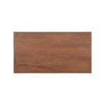 LABEL51 Restaurant Bar Table Top Square Straight Edge 120x70 Cm Espresso Front