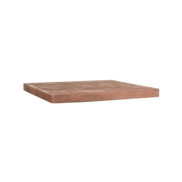 LABEL51 Restaurant Bar Table Top Square Straight Edge 70x70 Cm Espresso Perspective