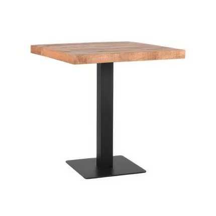 LABEL51 Restauranttafel Vierkant Straight Edge 70 cm Rough bruin (2)