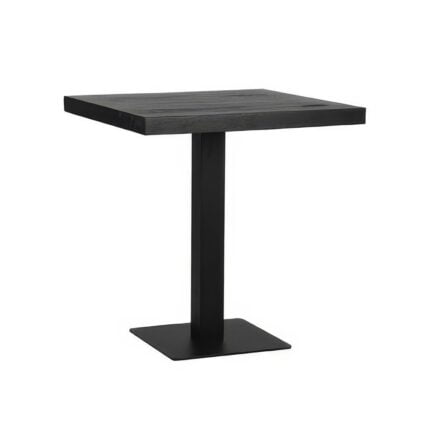 LABEL51 Restauranttafel Vierkant Straight Edge 70 cm Zwart (2)