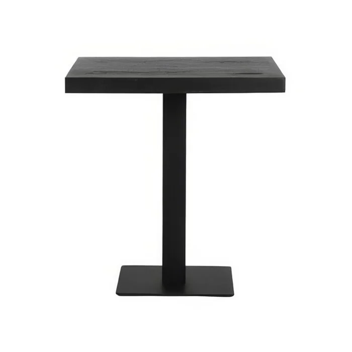 LABEL51 Restauranttafel Vierkant Straight Edge 70 cm Zwart