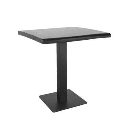 Label51 Restaurant Table Square Tree Edge 70 cm Black