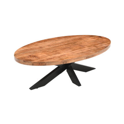 Woods & More Ovale Salontafel Mango 130 Cm (2)